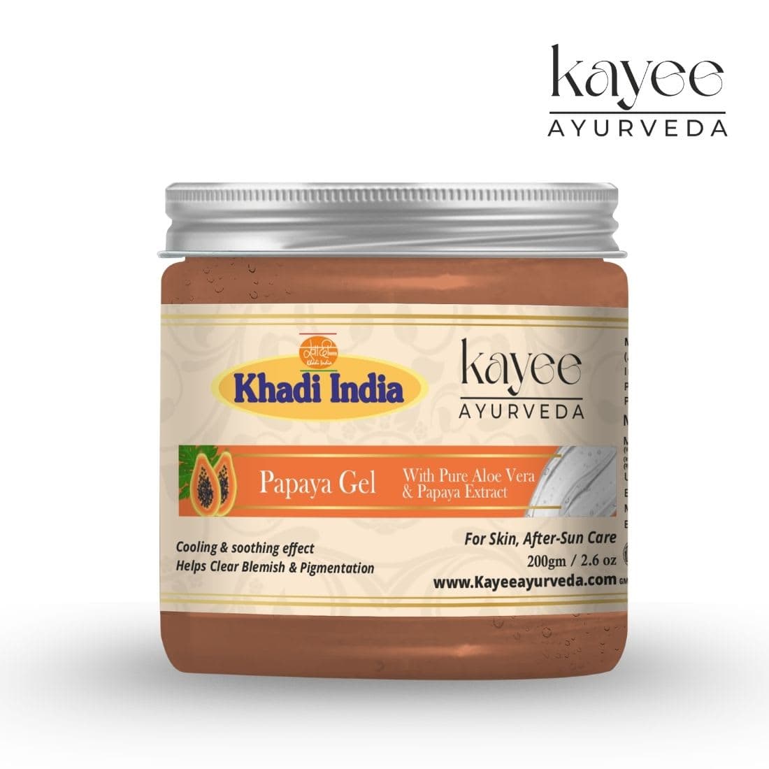 Kayee Ayurveda Khadi Papaya Gel 200ml