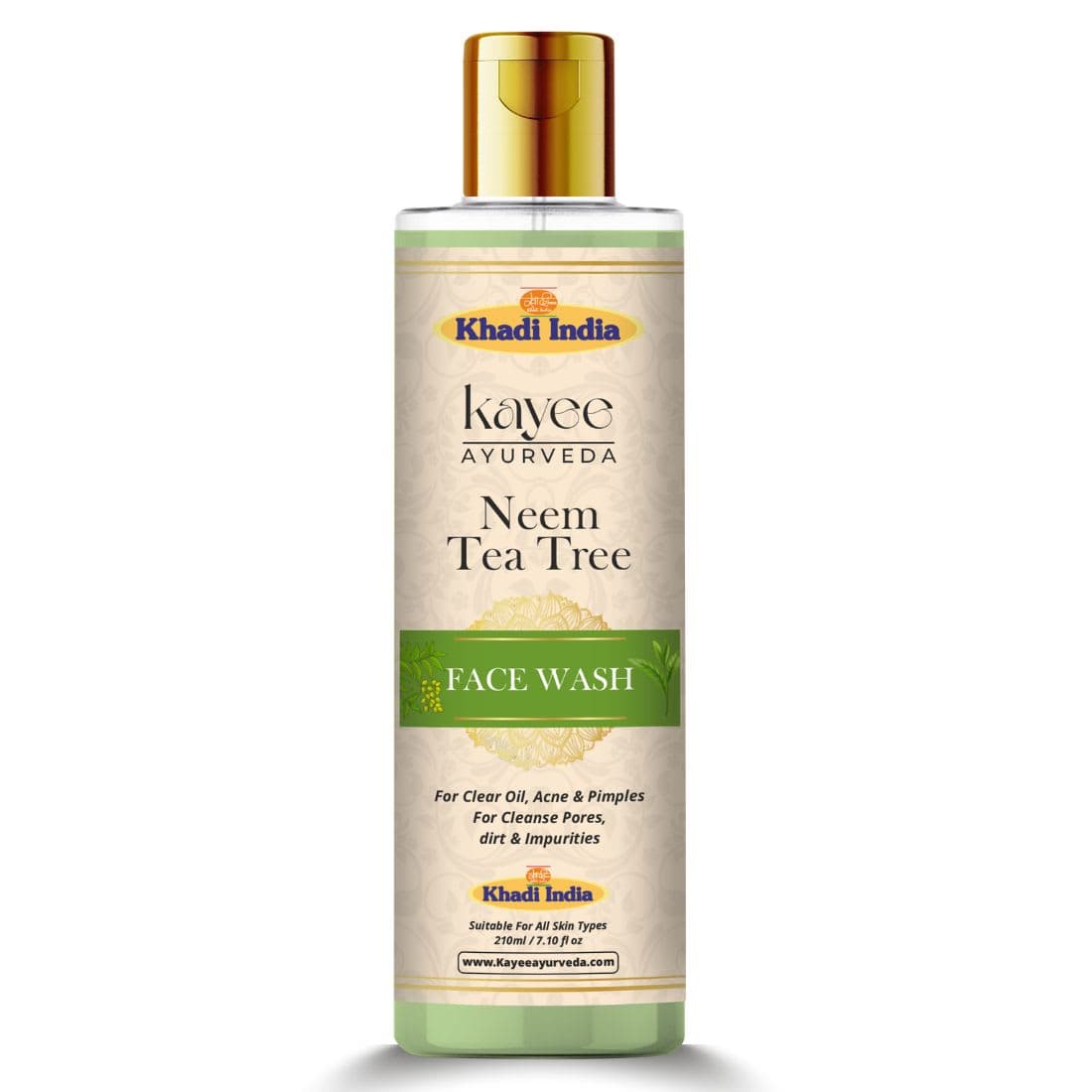 Kayee Ayurveda Khadi Neem Tea Tree Face Wash 210ml