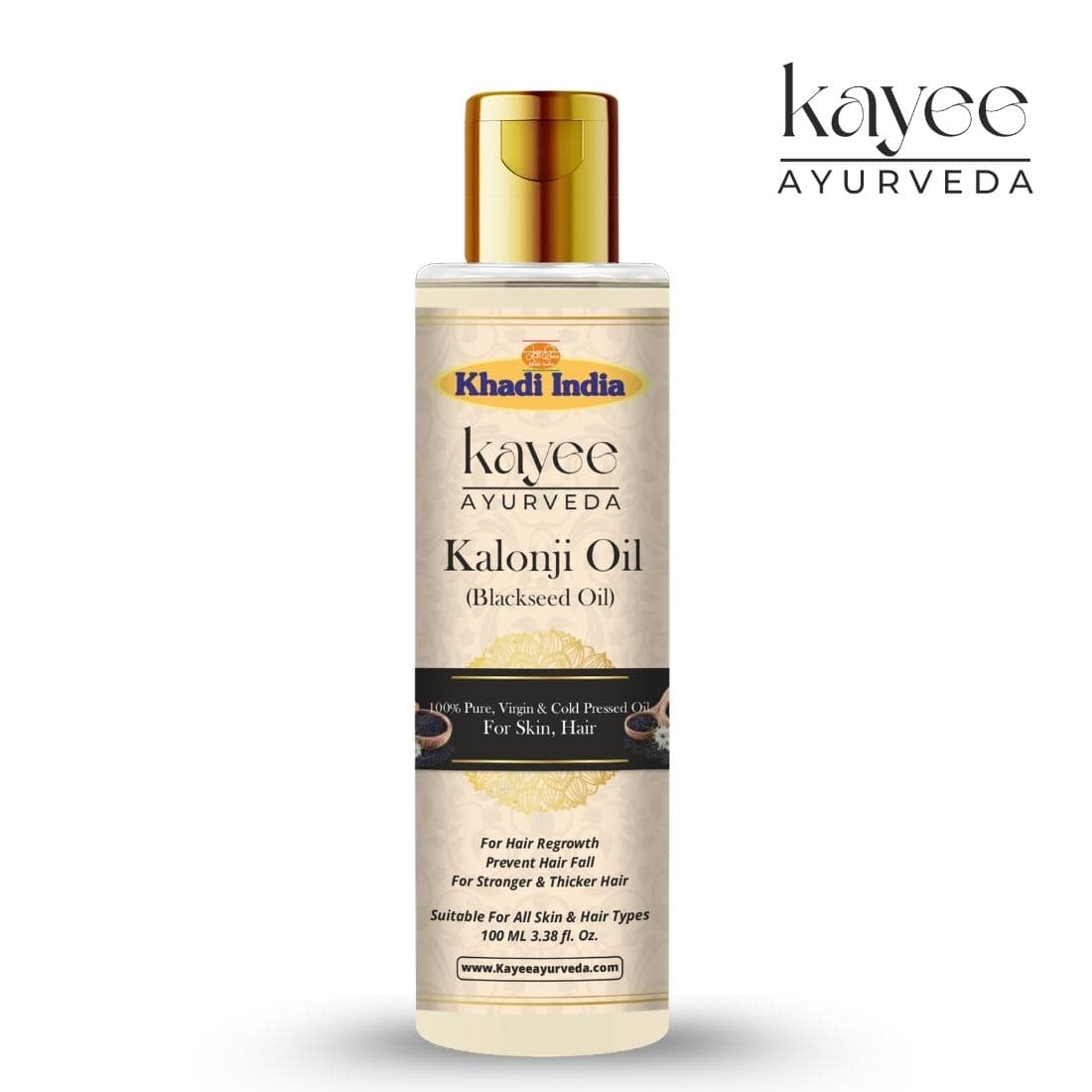 Kayee Ayurveda Khadi Kalonji Hair Oil 100ml
