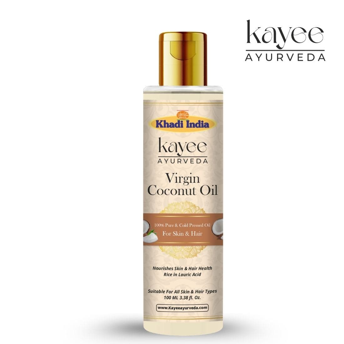 Kayee Ayurveda Khadi Coconut Hair Oil 100ml