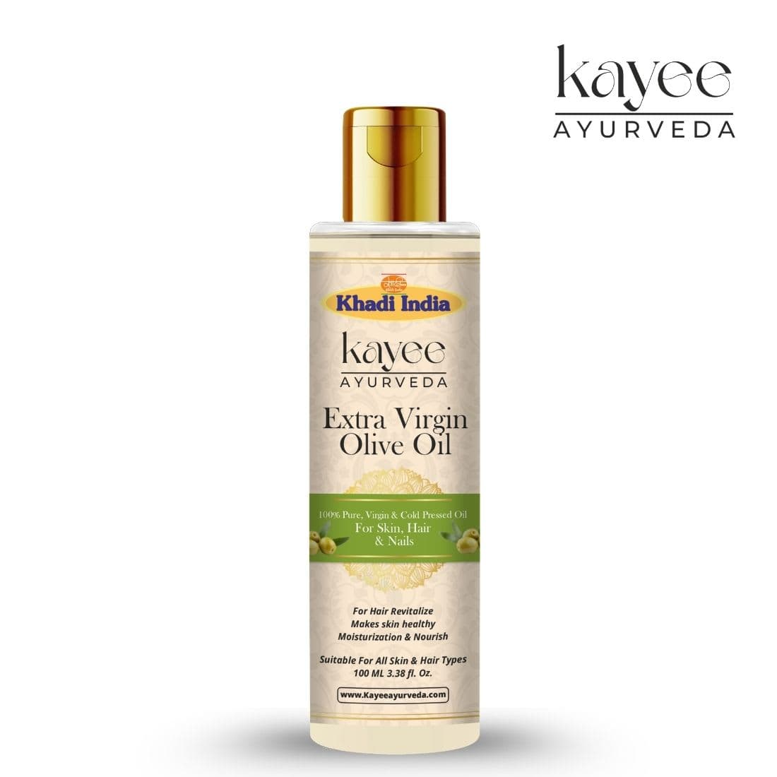 Kayee Ayurveda Khadi Olive Hair Oil 100ml
