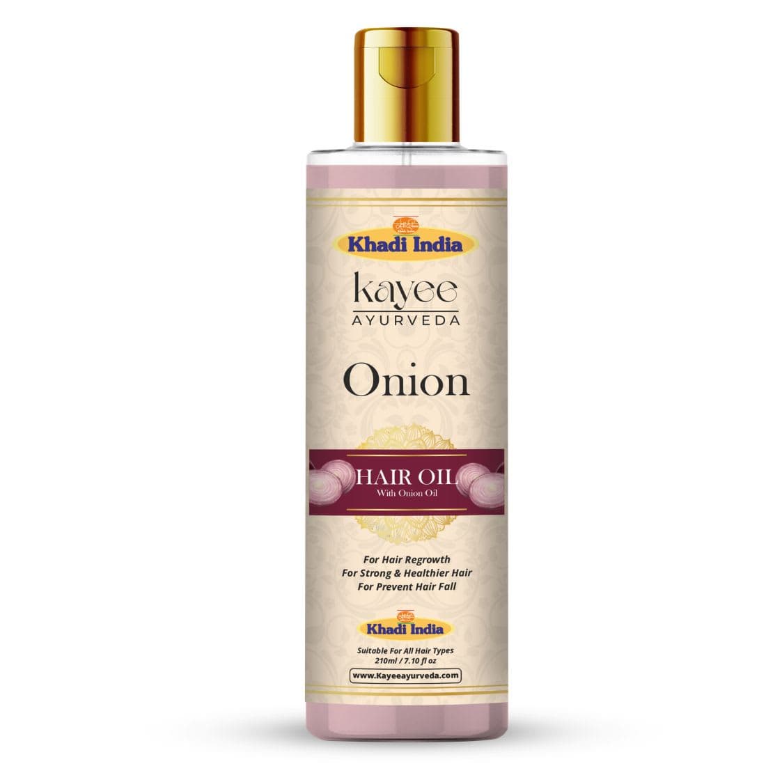 Kayee Ayurveda Khadi Onion Hair Oil 210ml