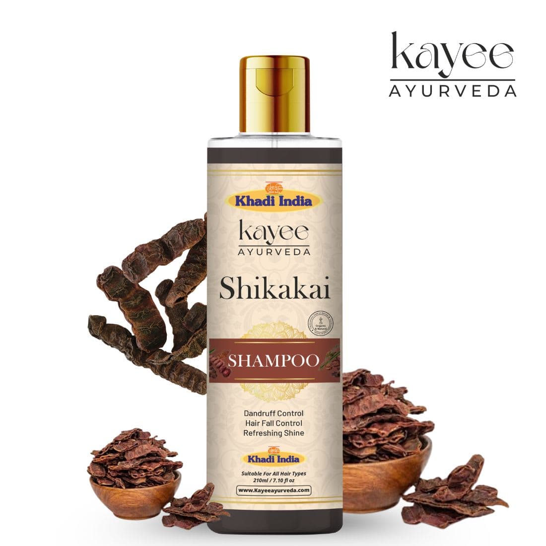 Kayee Ayurveda Khadi Shikakai Shampoo 210ml