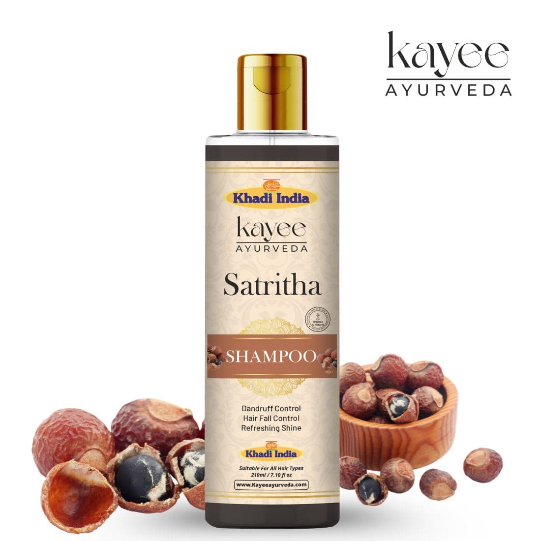 Kayee Ayurveda Khadi Satritha Shampoo 210ml