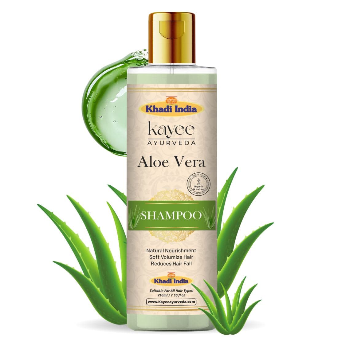 Kayee Ayurveda Khadi Aloe Vera Shampoo 210ml
