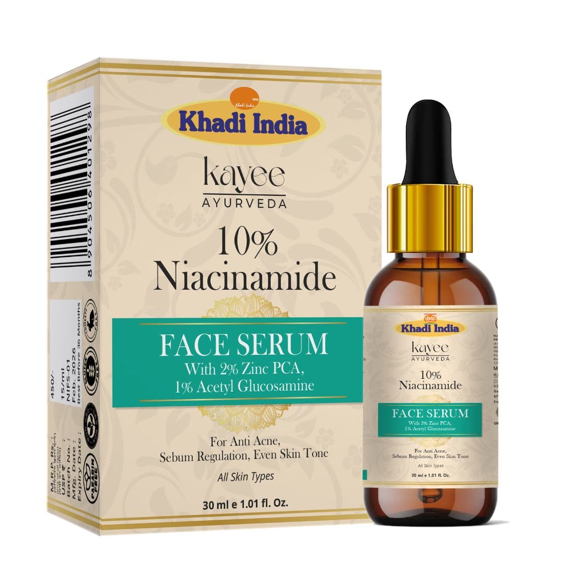 Kayee Ayurveda Khadi Niacinamide Face Serum 30ml