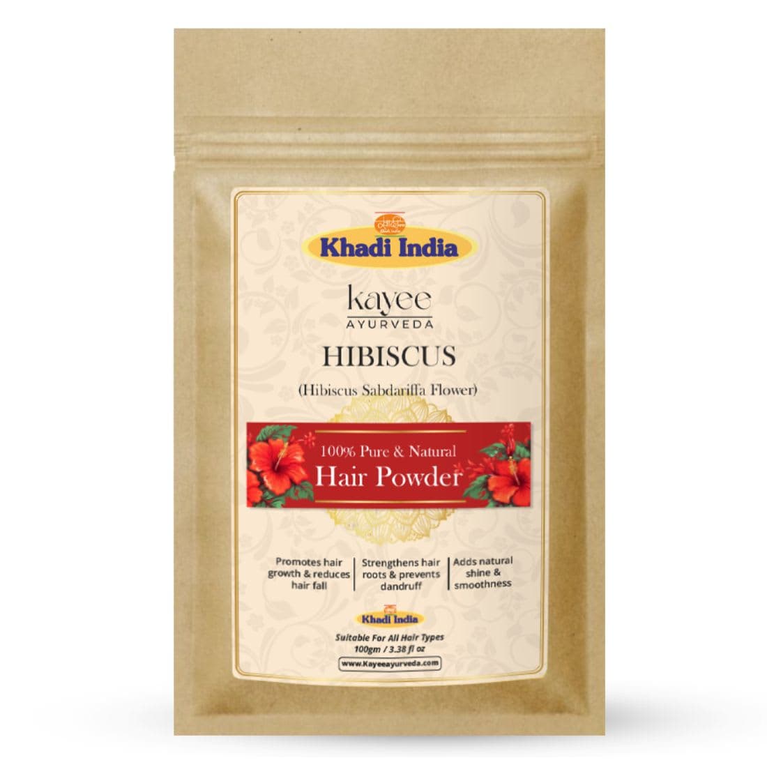 Kayee Ayurveda Khadi Hibiscus Hair Powder 100gm
