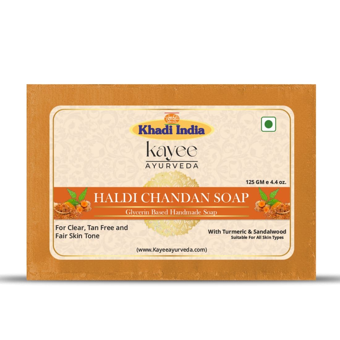 Kayee Ayurveda Khadi Haldi Chandan Soap 125gm