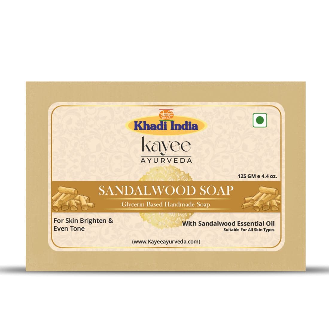 Kayee Ayurveda Khadi Sandalwood Soap 125gm