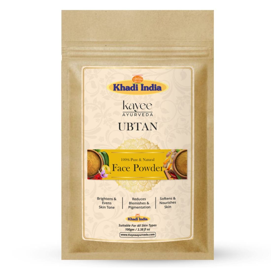 Kayee Ayurveda Khadi Ubtan Face Powder 100gm