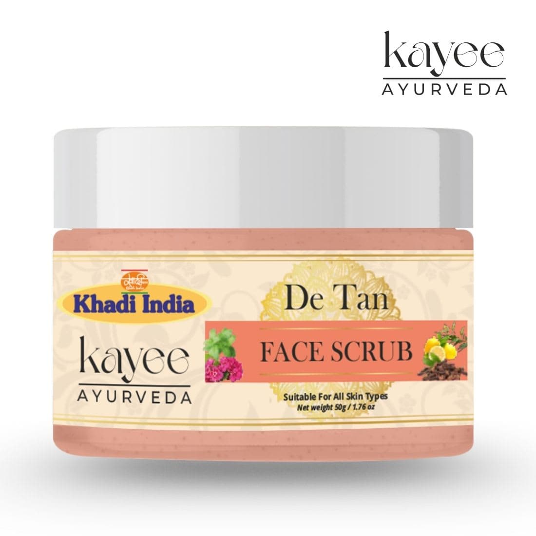 Kayee Ayurveda Khadi De Tan 50 GM Scrub 50gm