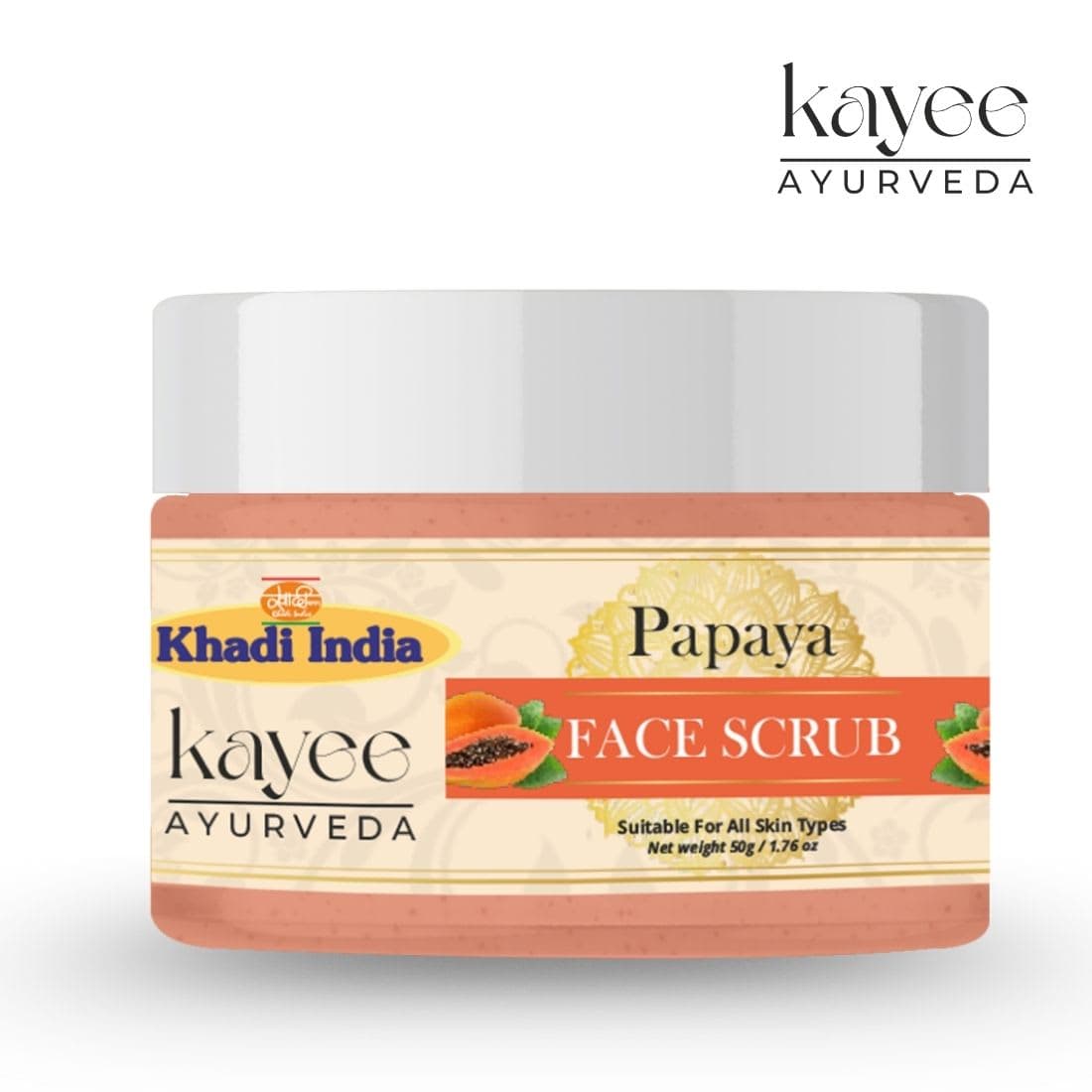 Kayee Ayurveda Khadi Papaya 50 GM Scrub 50gm
