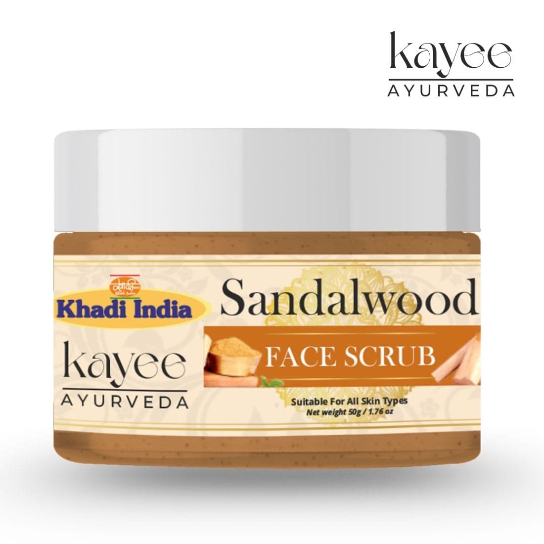 Kayee Ayurveda Khadi Sandalwood 50 GM Scrub 50gm