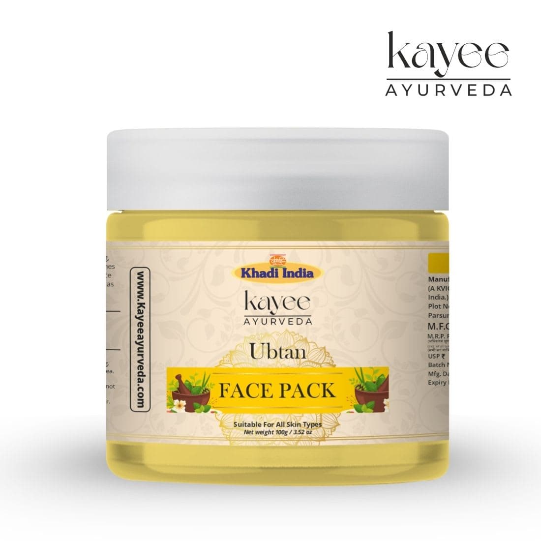 Kayee Ayurveda Khadi Ubtan 50 GM Face Pack 50gm