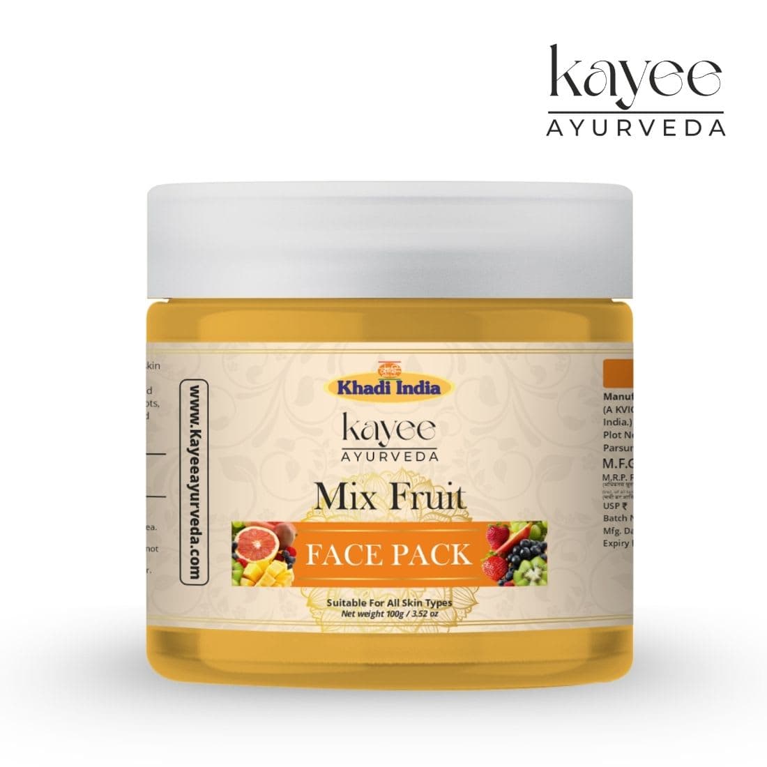 Kayee Ayurveda Khadi Mix Fruit 100 GM Face Pack 100gm